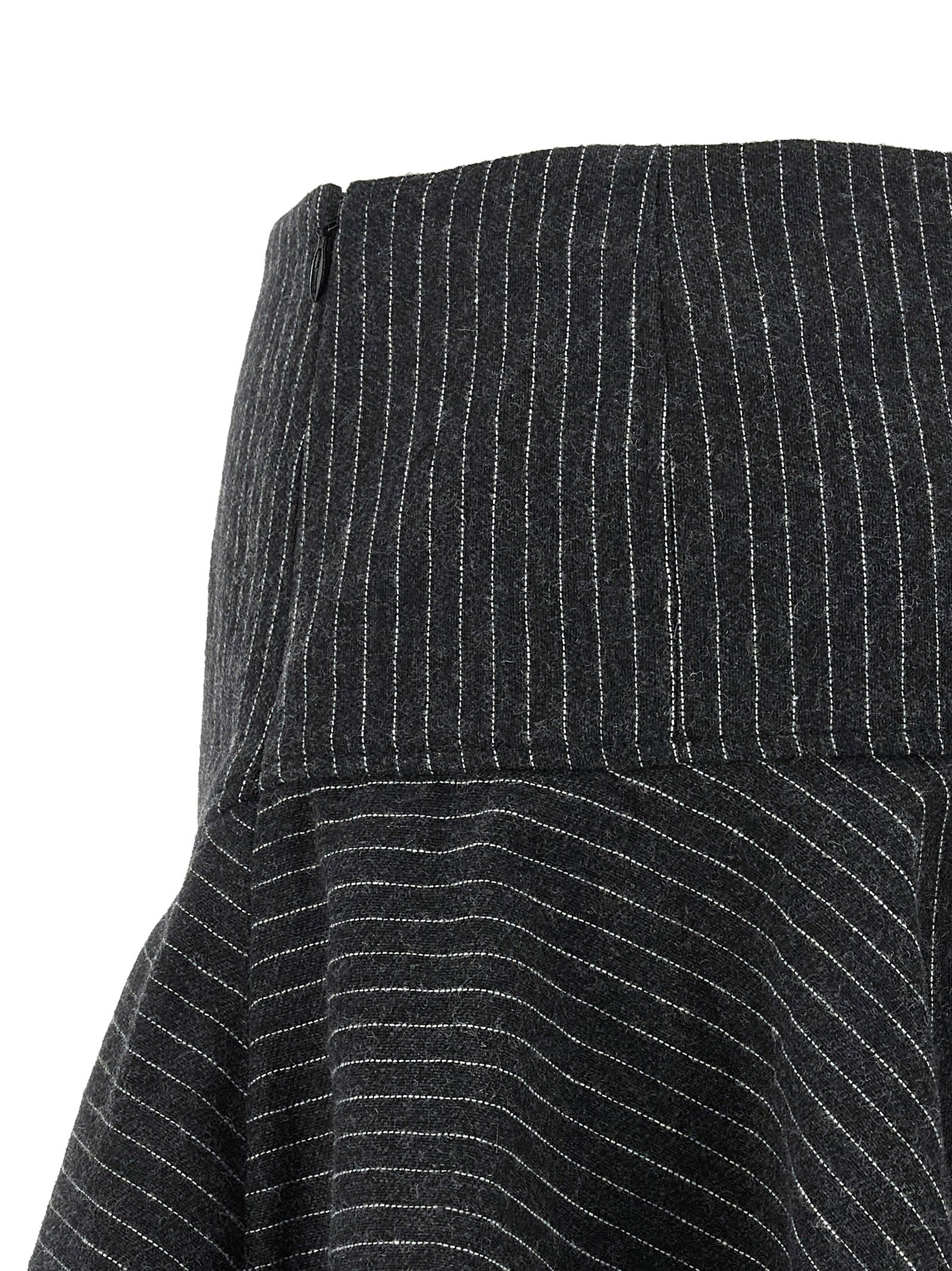 Ganni Pinstriped Flannel Skirt - view 4