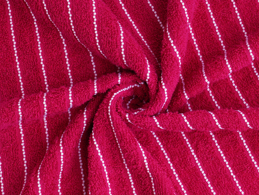 Spaces India Cherry - Dark Red 100% Cotton Bath Towel - 2-In-1 By Welspun - view 5