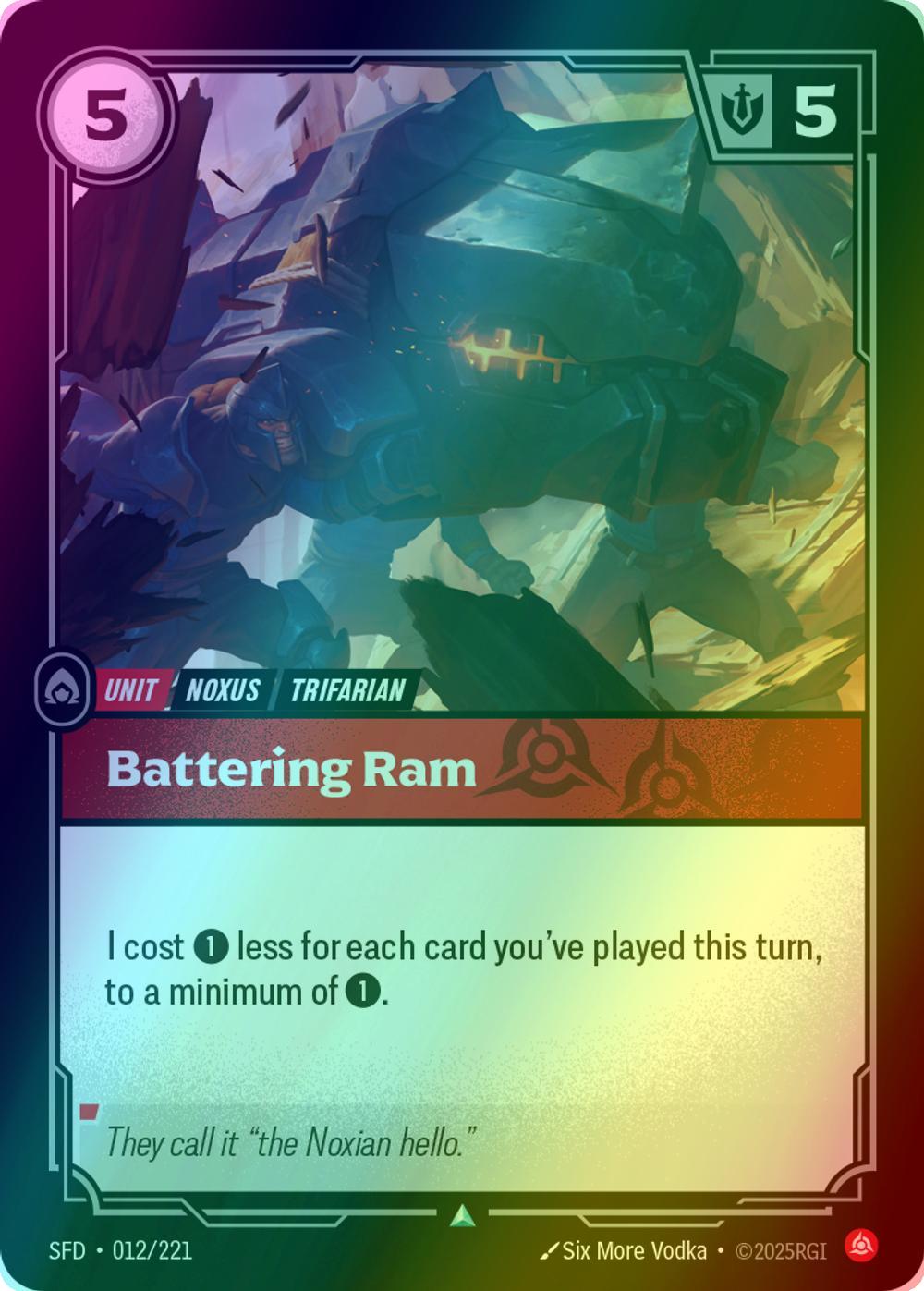 221 spiritforged foil – Riftbound Battering Ram - 012/221 [Spiritforged] [Foil]