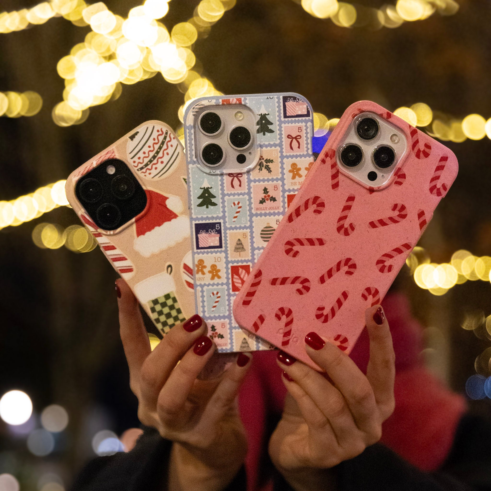 BlackTree Bubblegum Pink Candy Cane Chaos iPhone 15 Pro Case - view 5