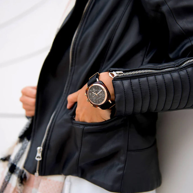 Briston Clubmaster Classic Men Quartz Black Dial Chronograph Nato Watch 14140.PRA.T.1.NB - view 2