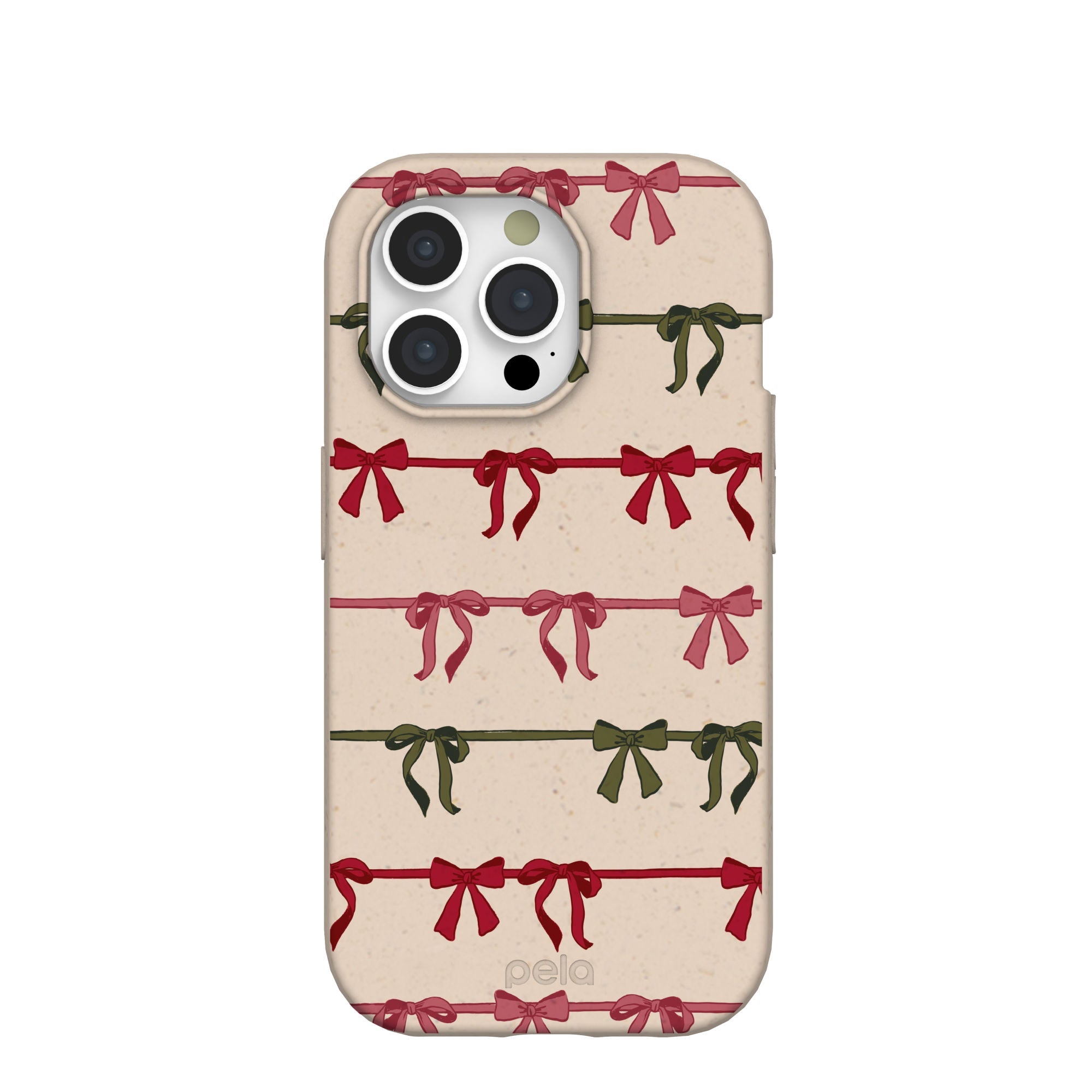 Pela Case Seashell Holiday Bows iPhone 15 Pro Case