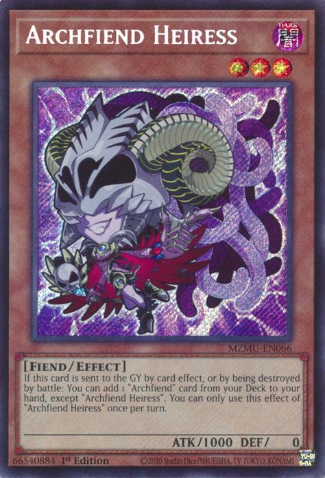 Yu-Gi-Oh! Archfiend Heiress - MZMU-EN066 - Secret Rare - 1st Edition
