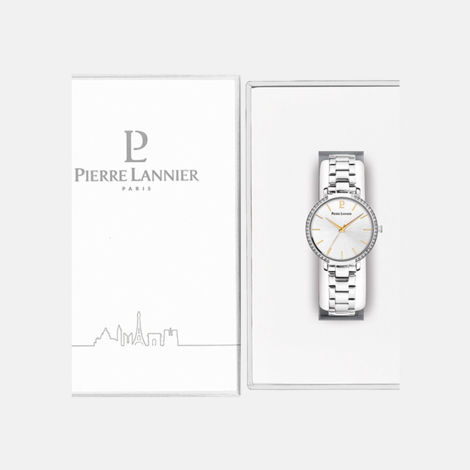 Pierre Lannier Chouquette Women Quartz Silver Dial Analog Stainless Steel Watch 036P621 - view 4