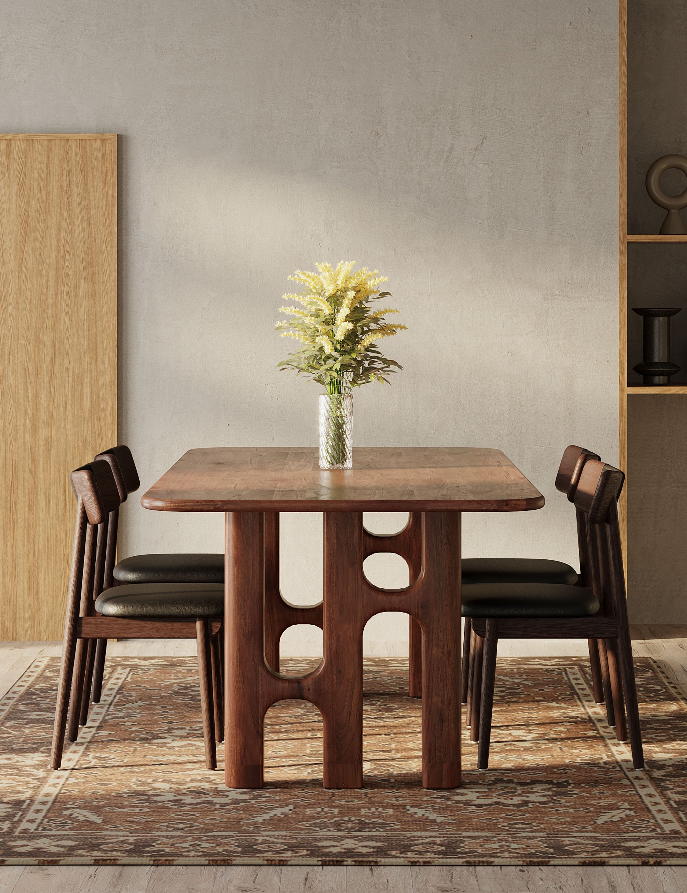 Lulu and Georgia Bron Dining Table – Brown - view 2