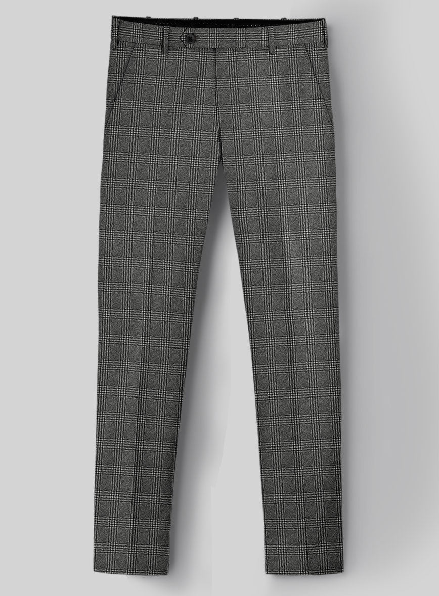 StudioSuits Reda Azelo Gray Checks Wool Pants