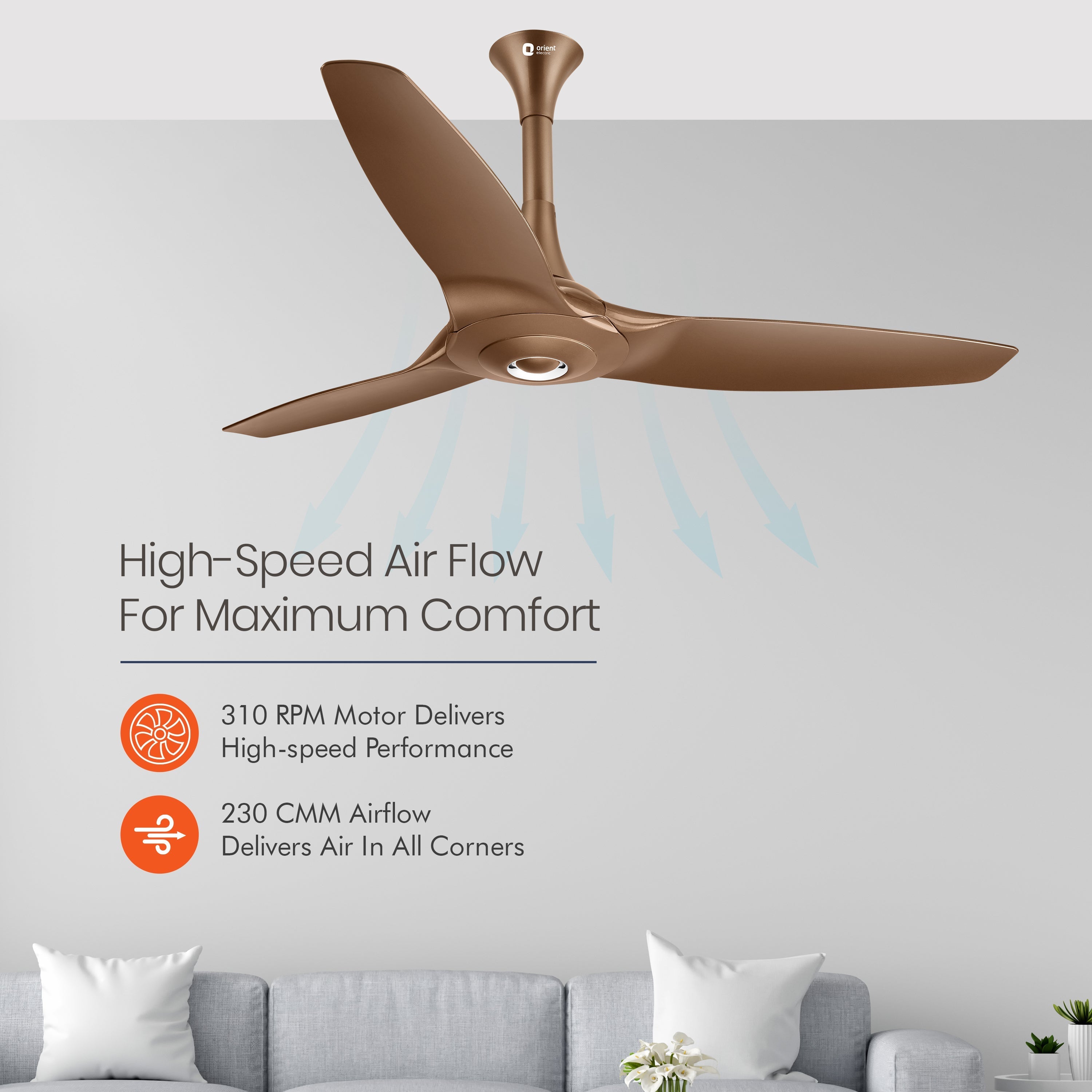 orientelectric Aeroquiet 5 Star Rated Premium BLDC PRO Ceiling Fan - view 35