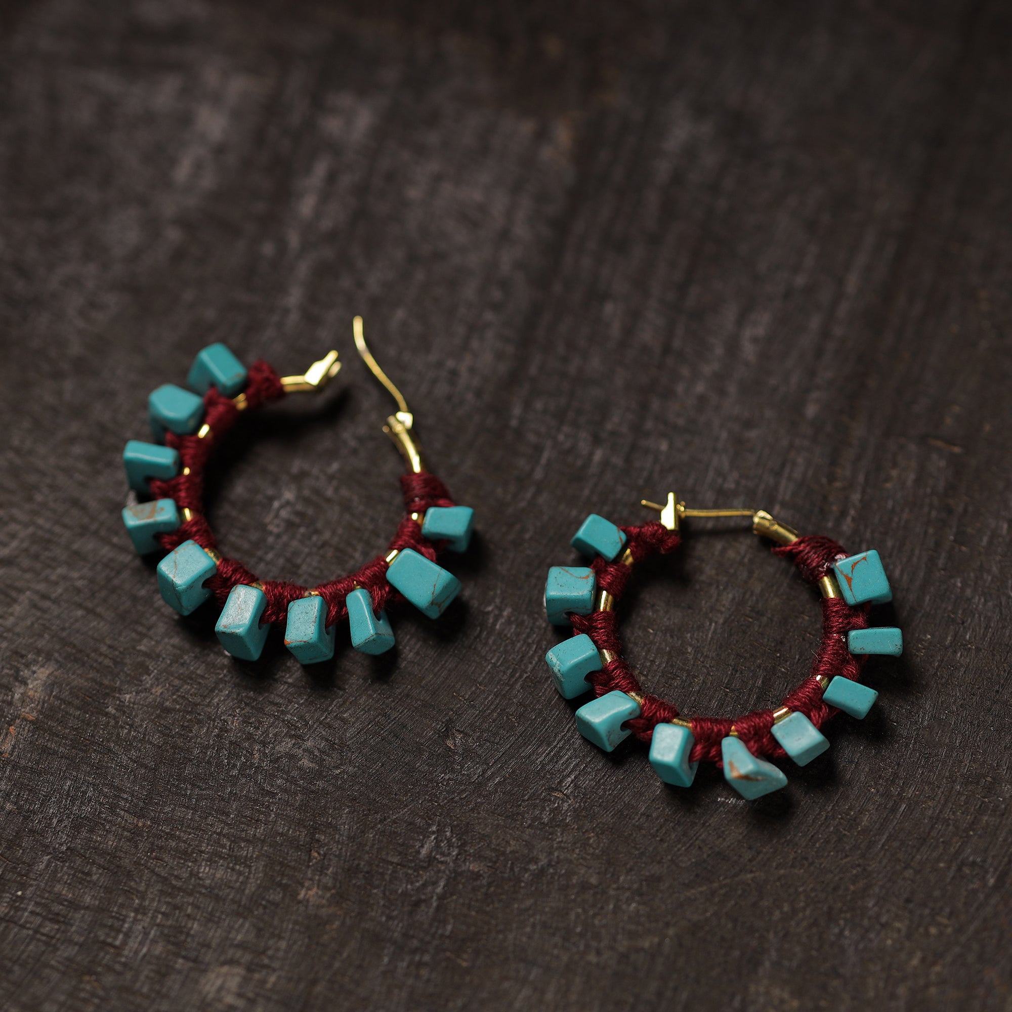 JALPARI Ayeza Handmade Thread & Stone Work Earrings 20