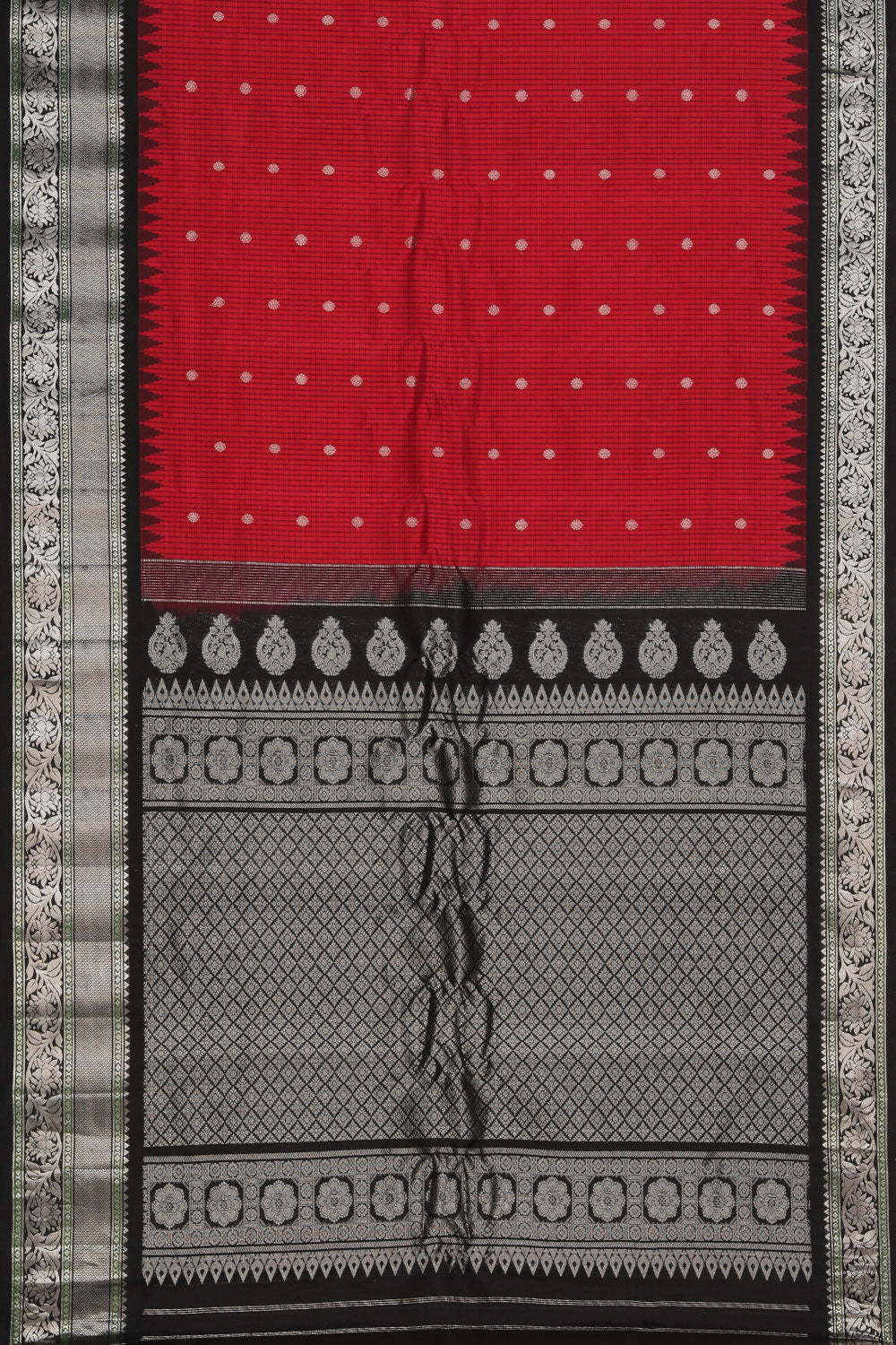 Kalanjali Gadwal Silk Pink Saree – Women's - view 3