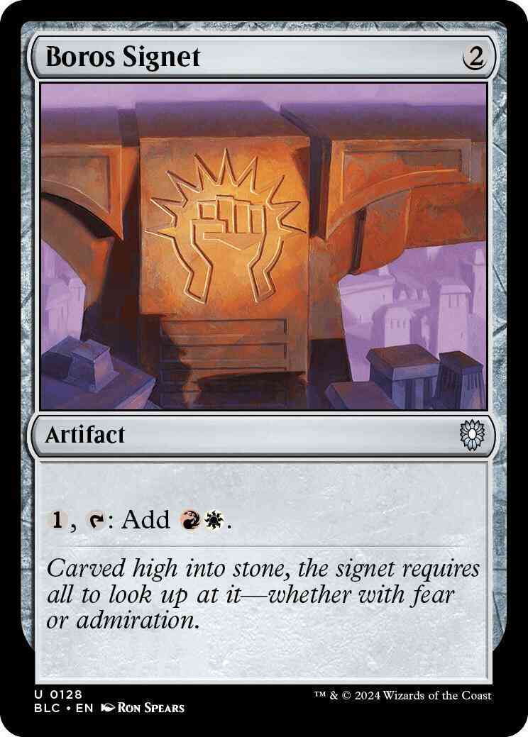 Boros signet 128 – Magic Boros Signet [128] [Bloomburrow: Commander] [Non-Foil]