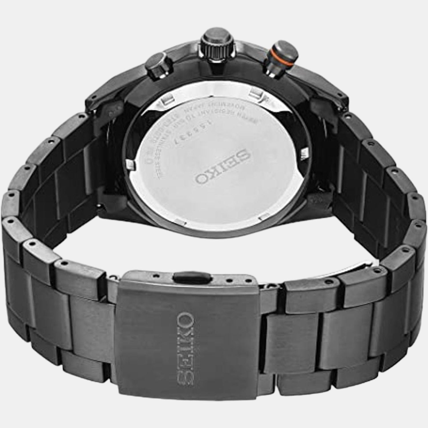 Seiko Dress Men Quartz Black Dial Chronograph Stainless Steel Watch SSB399P1 - view 4