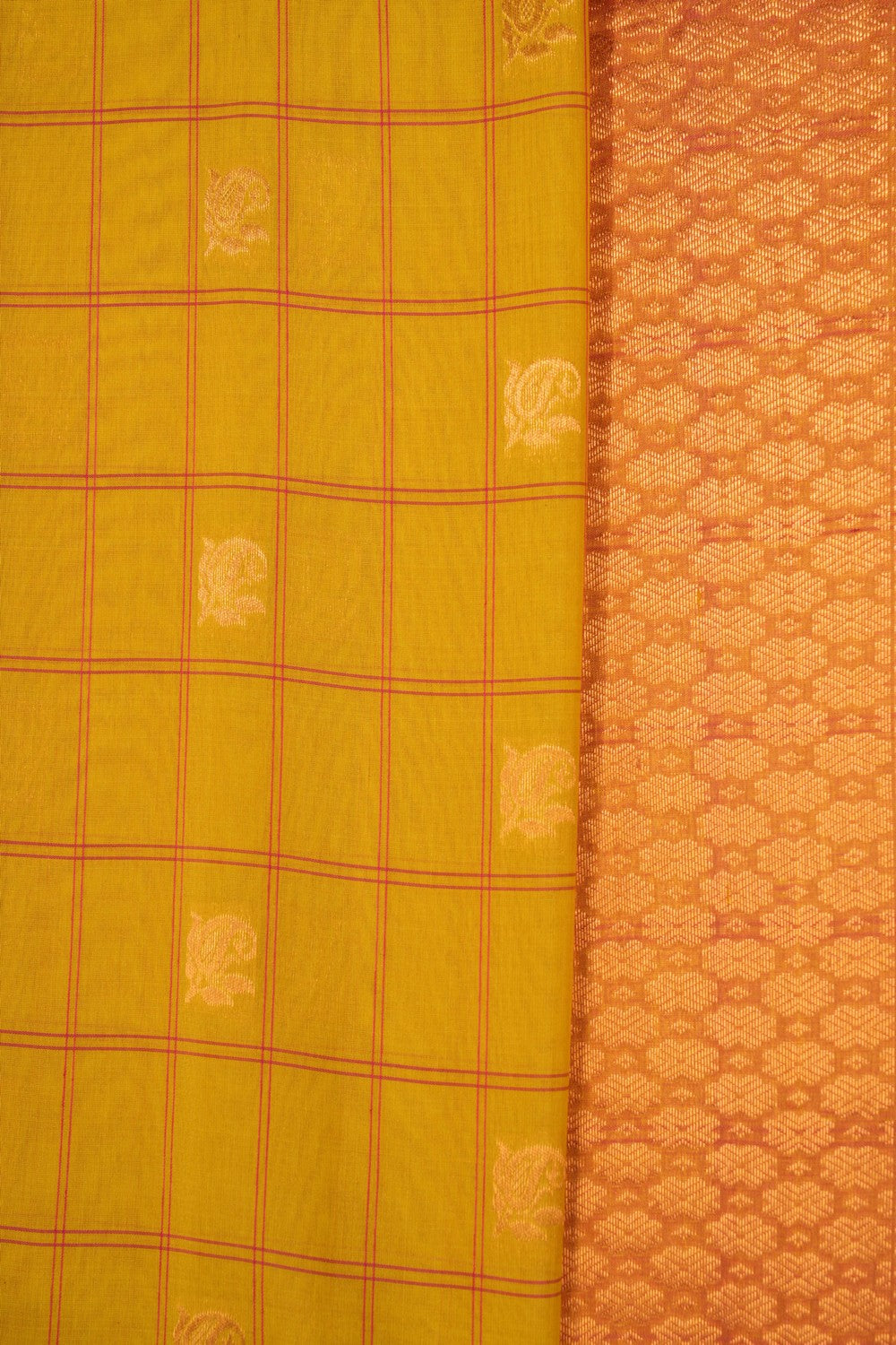 Kalanjali Gadwal Kattam Spring Yellow Saree – Women's - view 2