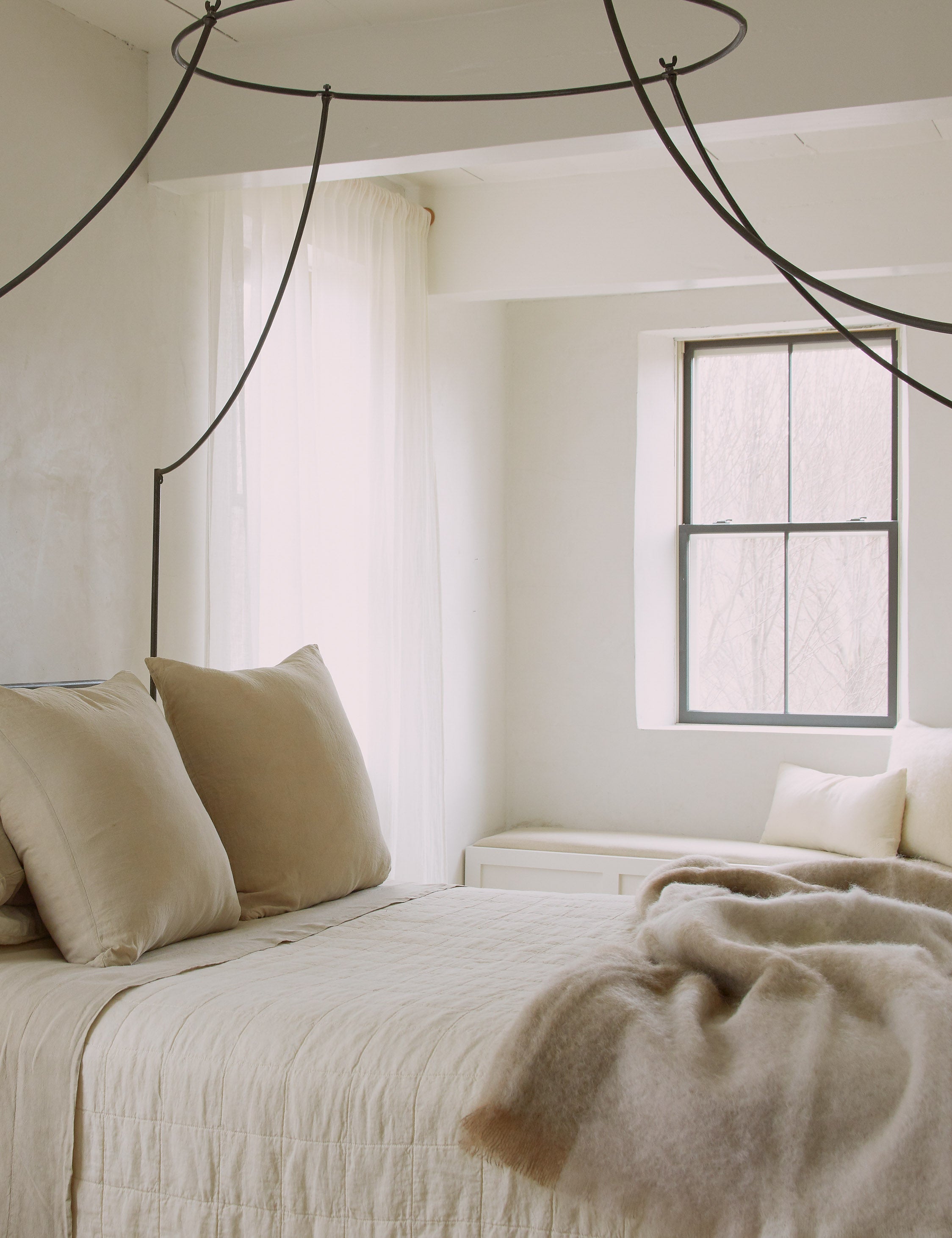 Lulu and Georgia Simple Linen Quilt by Hawkins New York - view 6