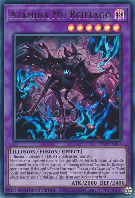 Yu-Gi-Oh! Azamina Mu Rcielago - 25LP-EN011 - Ultra Rare - Limited