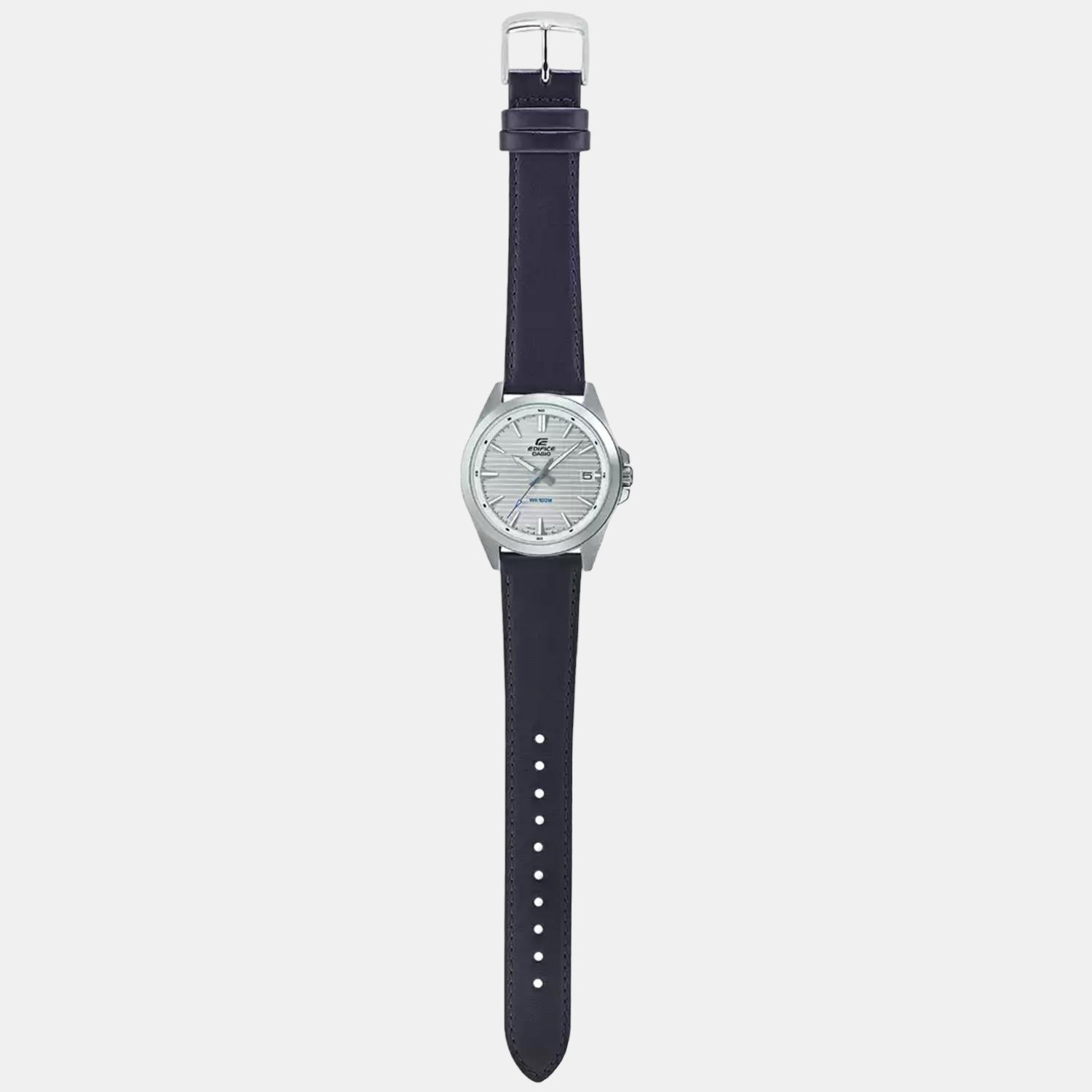 Casio Edifice Men Quartz Silver Dial Analog Leather Watch ED541 - view 6