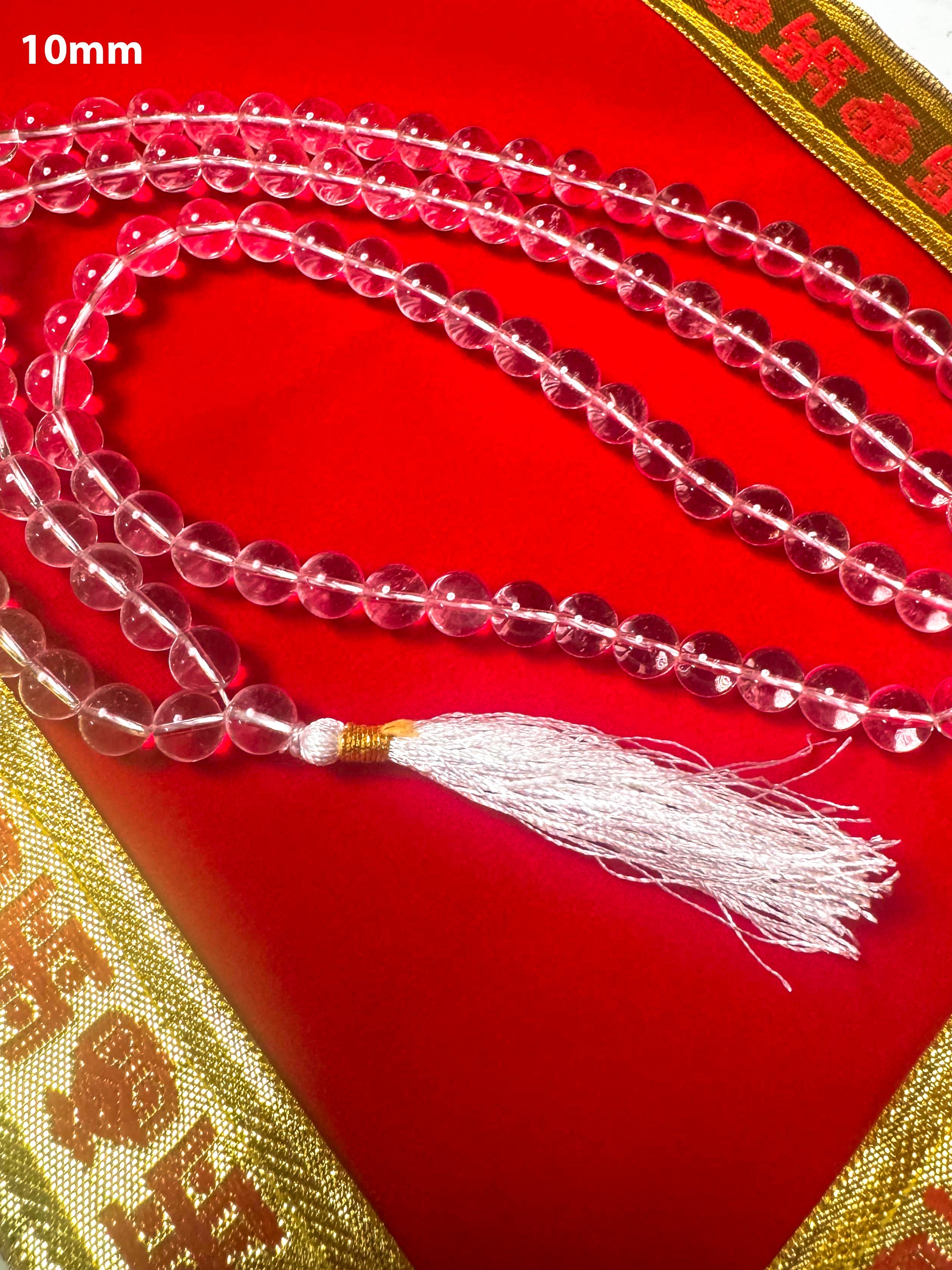 Gemsmantra Sphatik Mala - 10mm Size