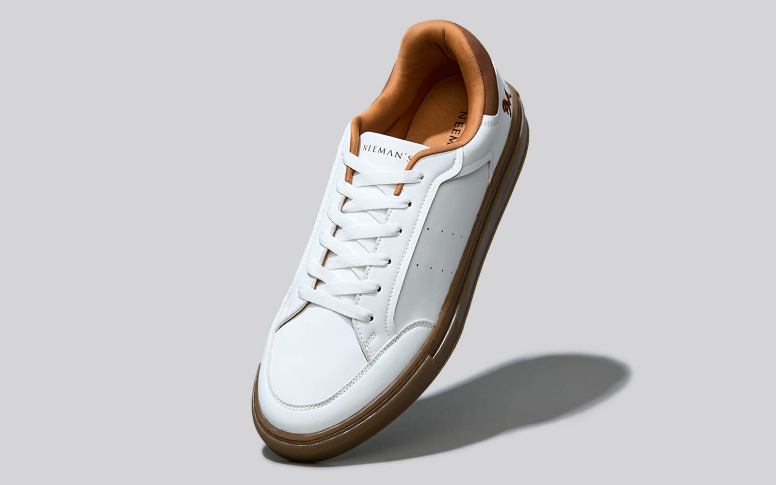 Neeman's The Comfy Sleeks : White-Brown - view 2