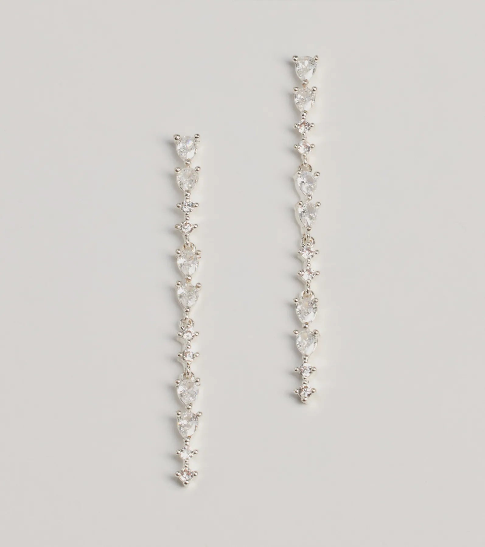 Windsor Sparkling Elegance Rhinestone Linear Earrings