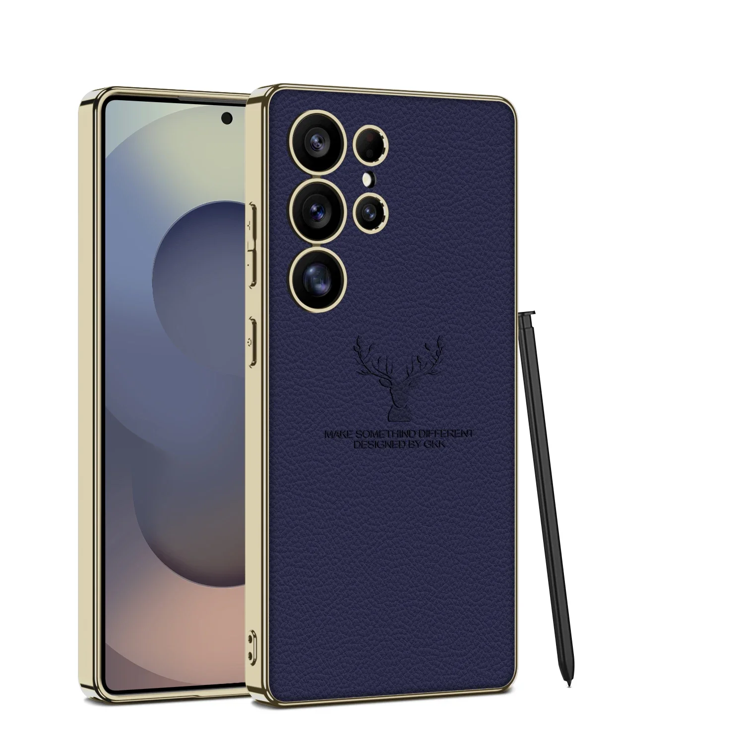 Million Cases Regal Stag Deer Electroplated Leather Case - Samsung - view 2