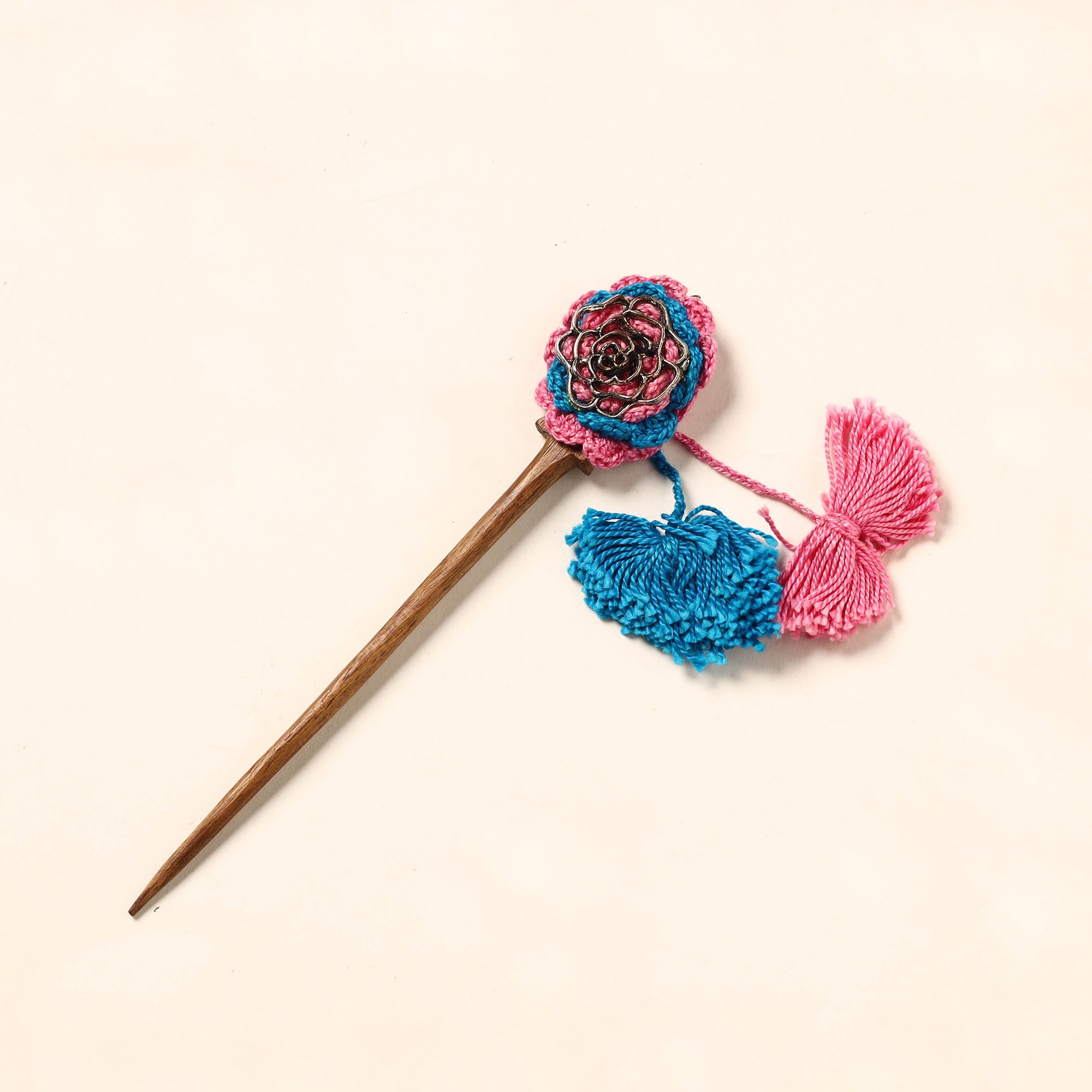 JALPARI Handmade Crochet Wooden Juda Stick 26