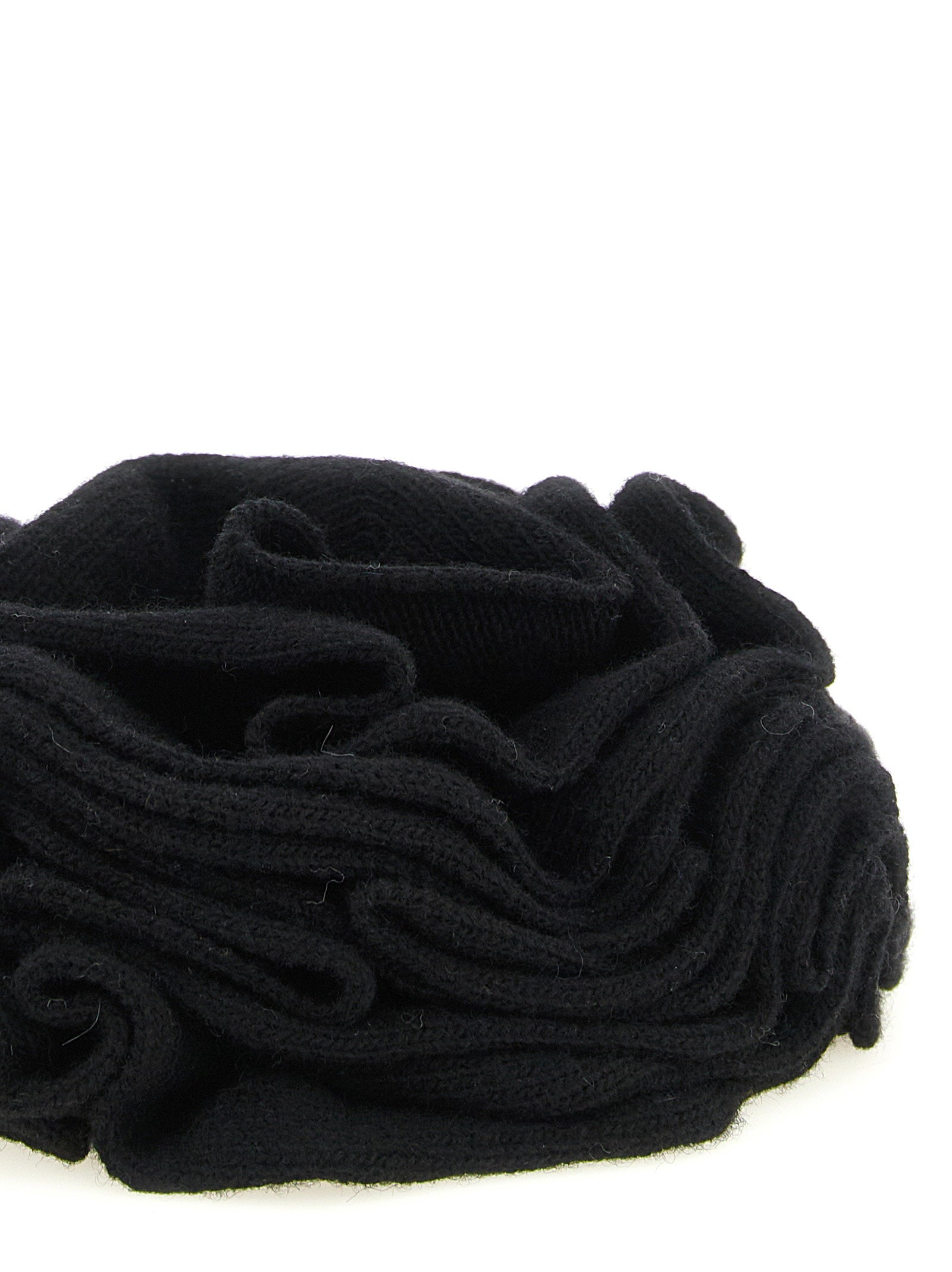 Nude Knitted Brooch With Lace - view 3
