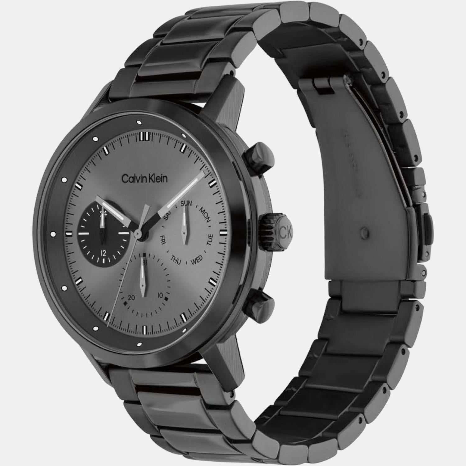 Calvin Klein Gauge Men Quartz Grey Dial Chronograph Stainless Steel Watch 25200062 - view 3