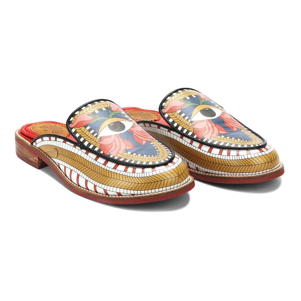 Banjaaran India Peeper Mules Women