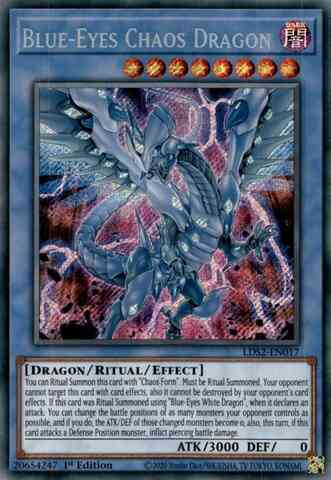 Yu-Gi-Oh! Blue-Eyes Chaos Dragon - LDS2-EN017 - Secret Rare - 1st Edition