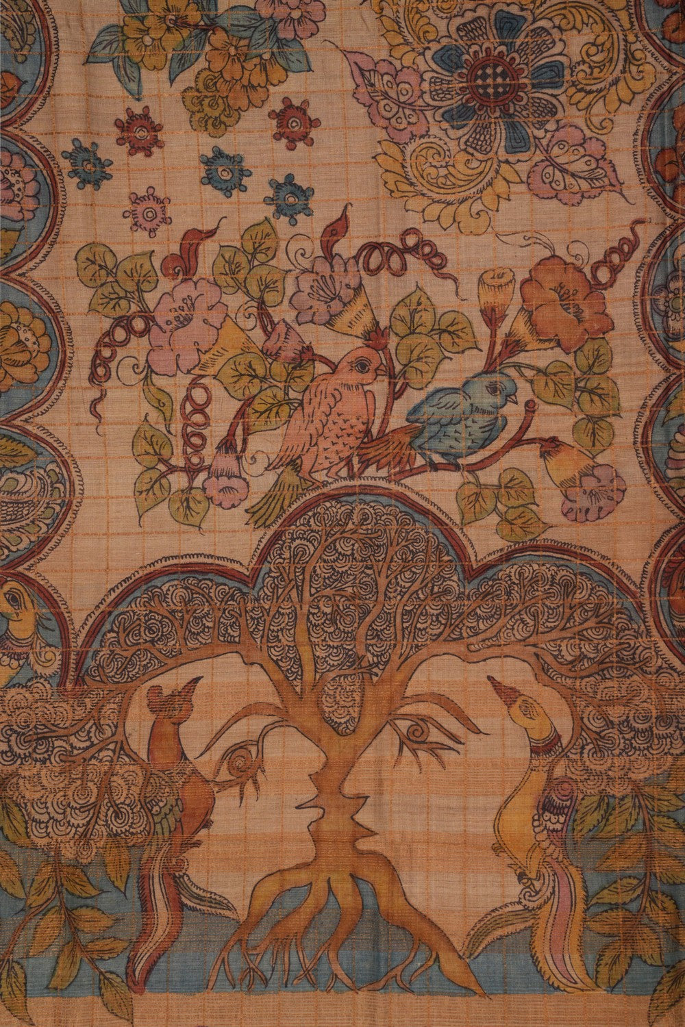 Kalanjali Kalamkari Hand-Painted Saree – Women's - view 3