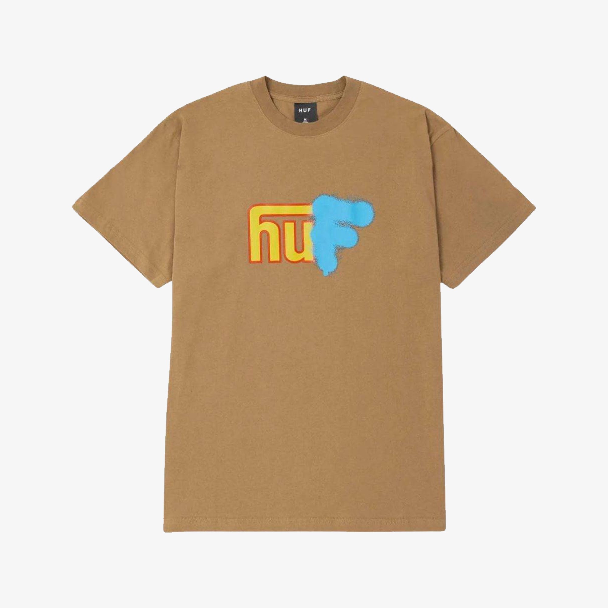 Huf | Upside Downtown T-shirt { Camel