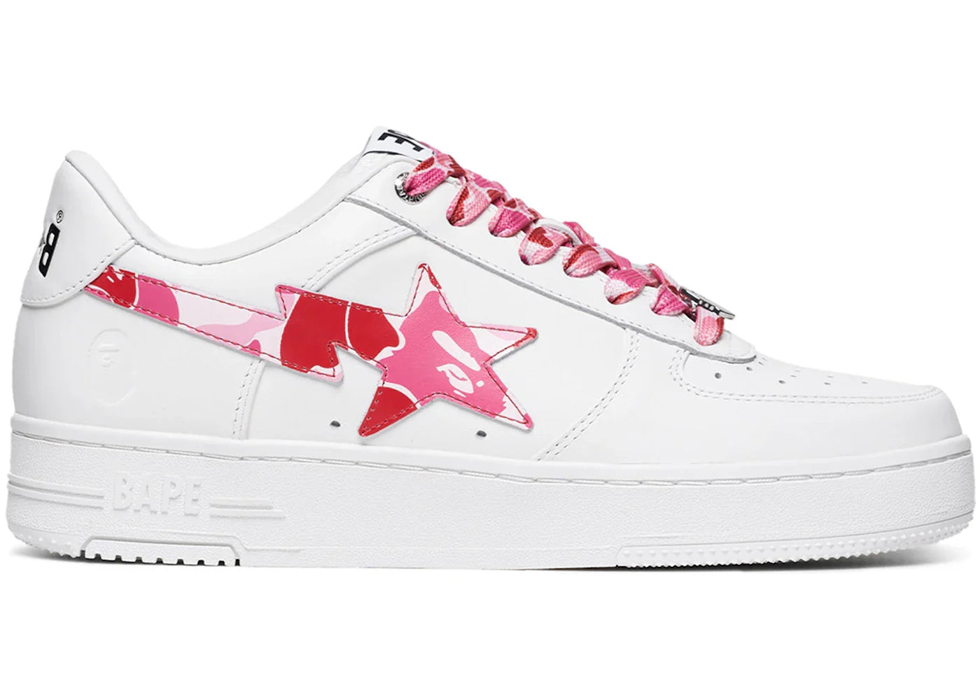 A Bathing Ape Bape Sta Low ABC Camo White Pink (2025)