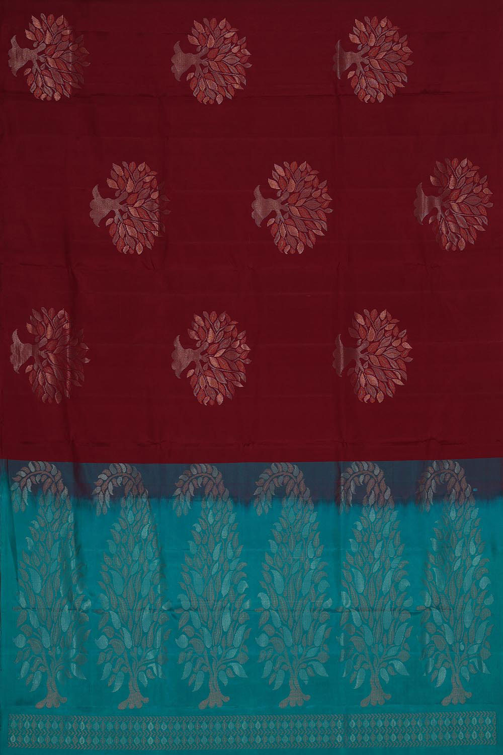 Kalanjali Gorgeous Maroon Saree – Women's - view 3