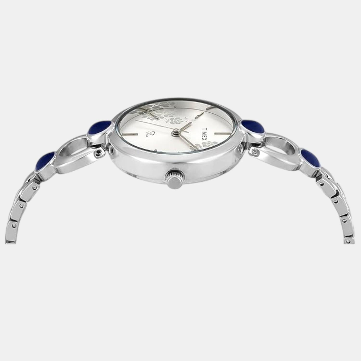 Timex Fashion Women Quartz Silver Dial Analog Brass Watch TWEL18108 - view 3