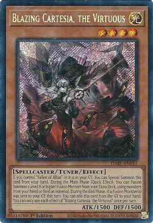 Cartesia the virtuous – Yu-Gi-Oh! Blazing Cartesia, the Virtuous - DABL-EN011 - Secret Rare - 1st Edition
