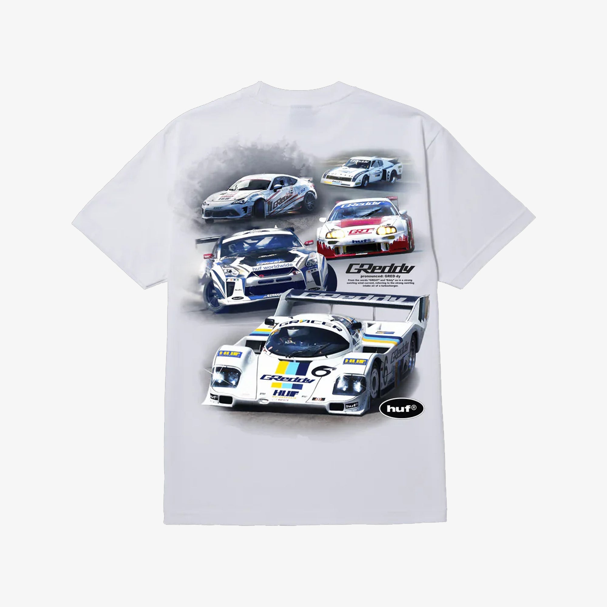 Huf | X Greddy T-shirt { White - view 2