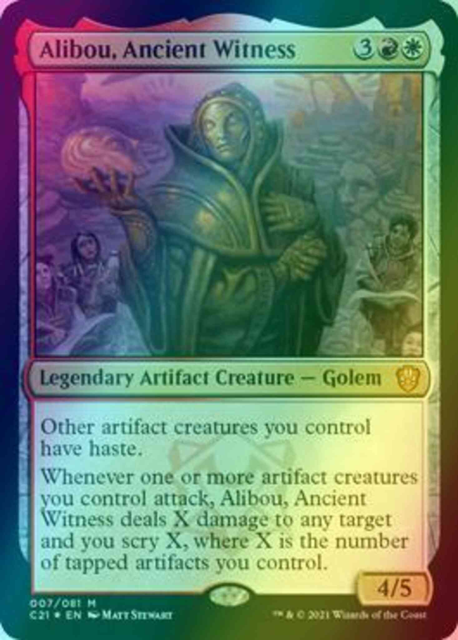 Alibou ancient witness – Magic Alibou, Ancient Witness [7] [Commander 2021] [Foil]