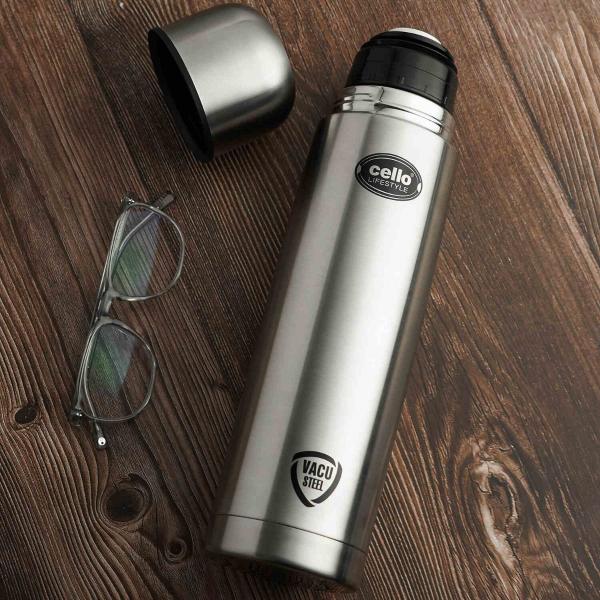 Cello Lifestyle Flask, Vacusteel Water Bottle, 1000ml