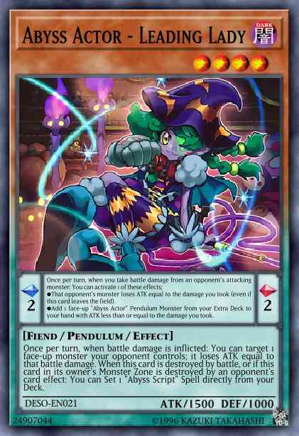 Yu-Gi-Oh! Abyss Actor - Leading Lady - LED3-EN051 - Common - 1st Edition