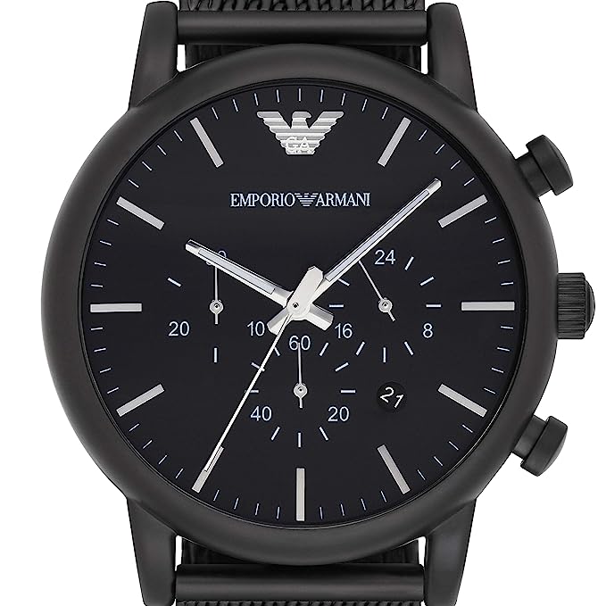 Emporio Armani Luigi Black Dial Men 49mm - view 2