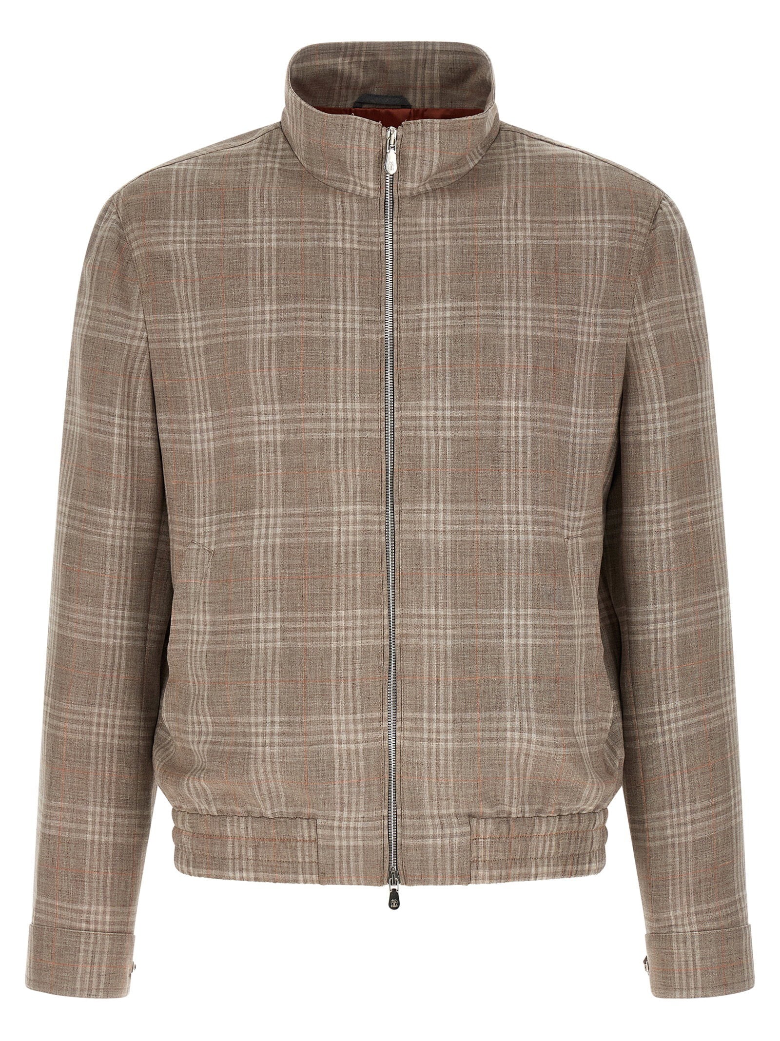 Brunello Cucinelli Tartan Jacket – 65% wo, 20% se, 15% li