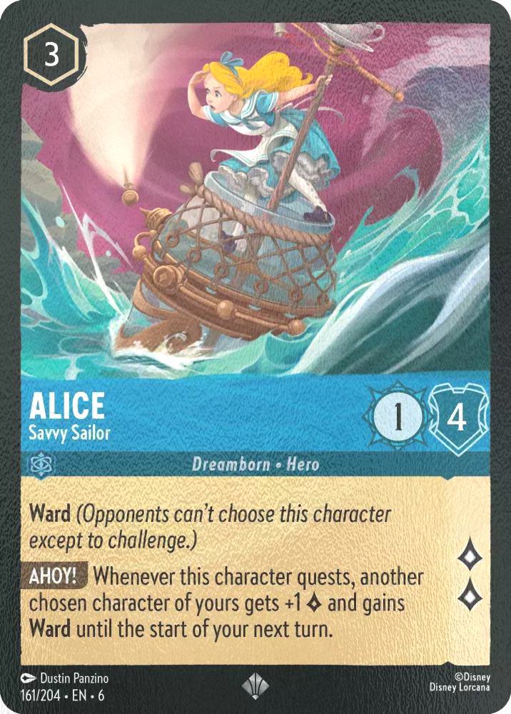 204 azurite sea – Lorcana Alice - Savvy Sailor - 161/204 [Azurite Sea] [Cold Foil]