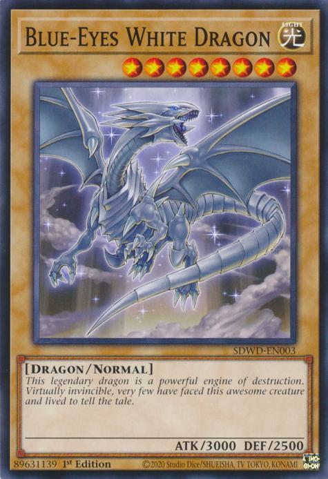 Yu-Gi-Oh! Blue-Eyes White Dragon - SDWD-EN003 - Common - 1st Edition