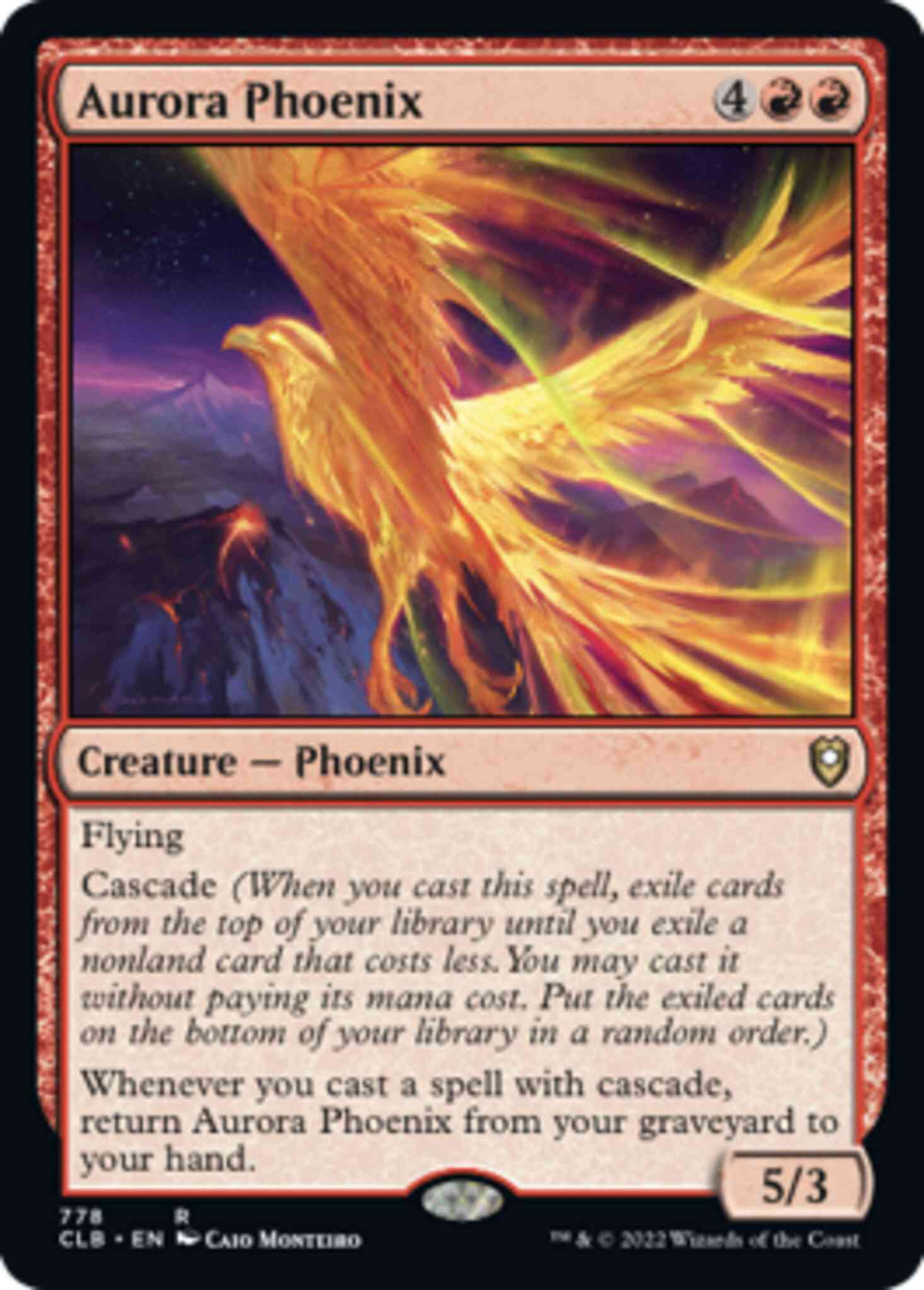 Aurora phoenix 778 – Magic Aurora Phoenix [778] [Commander Legends: Battle for Baldur's Gate] [Non-Foil]