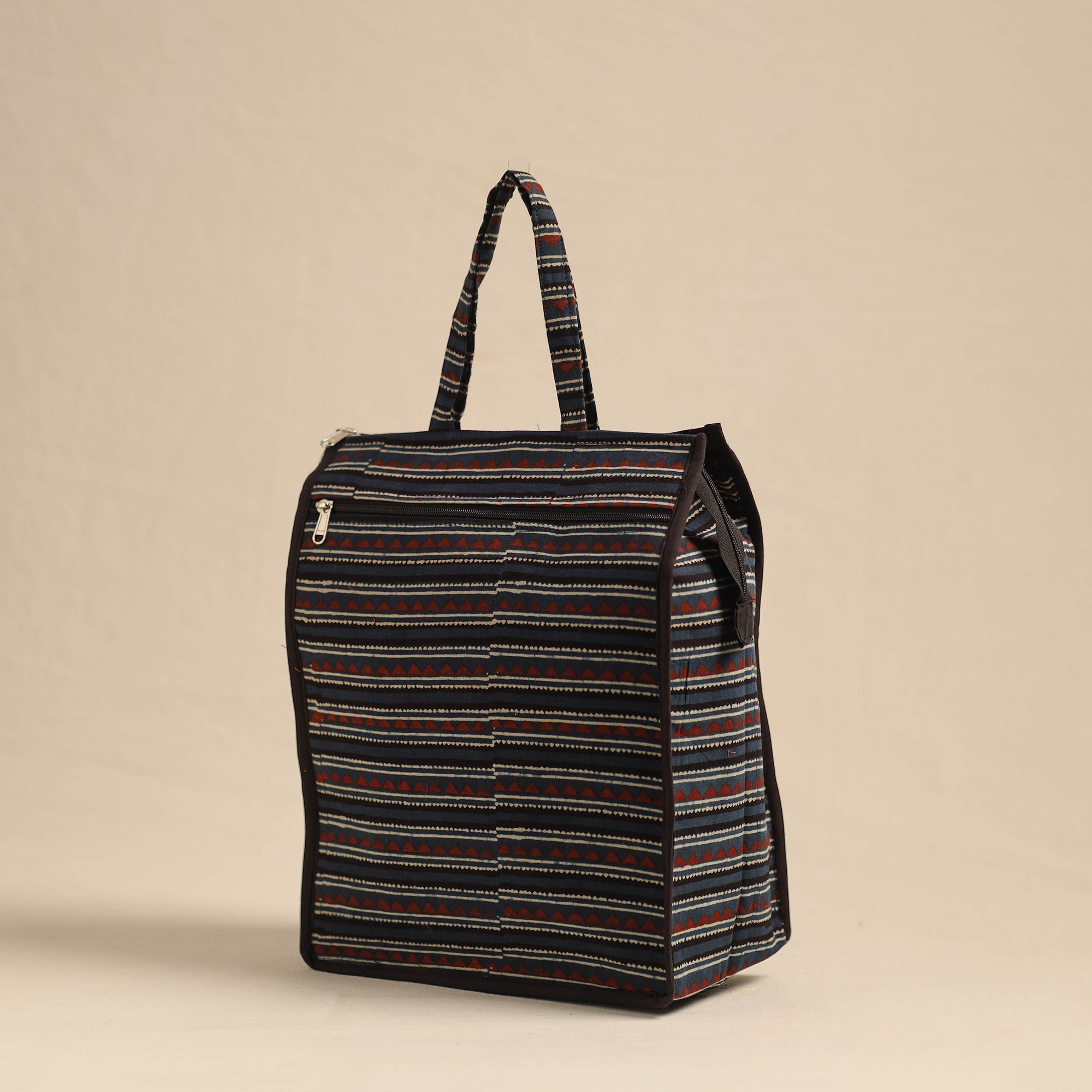 NOORI BAZAR Blue - Eco-Friendly Handmade Cotton Handbag for Women 03 - view 2