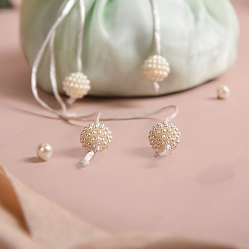 Nestasia Pearl Potli Bags For Gifting Set Of 2 - view 10
