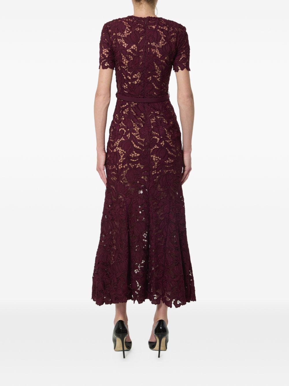 Self-portrait Dresses BORDEAUX – Outer: Polyester 100% - view 2