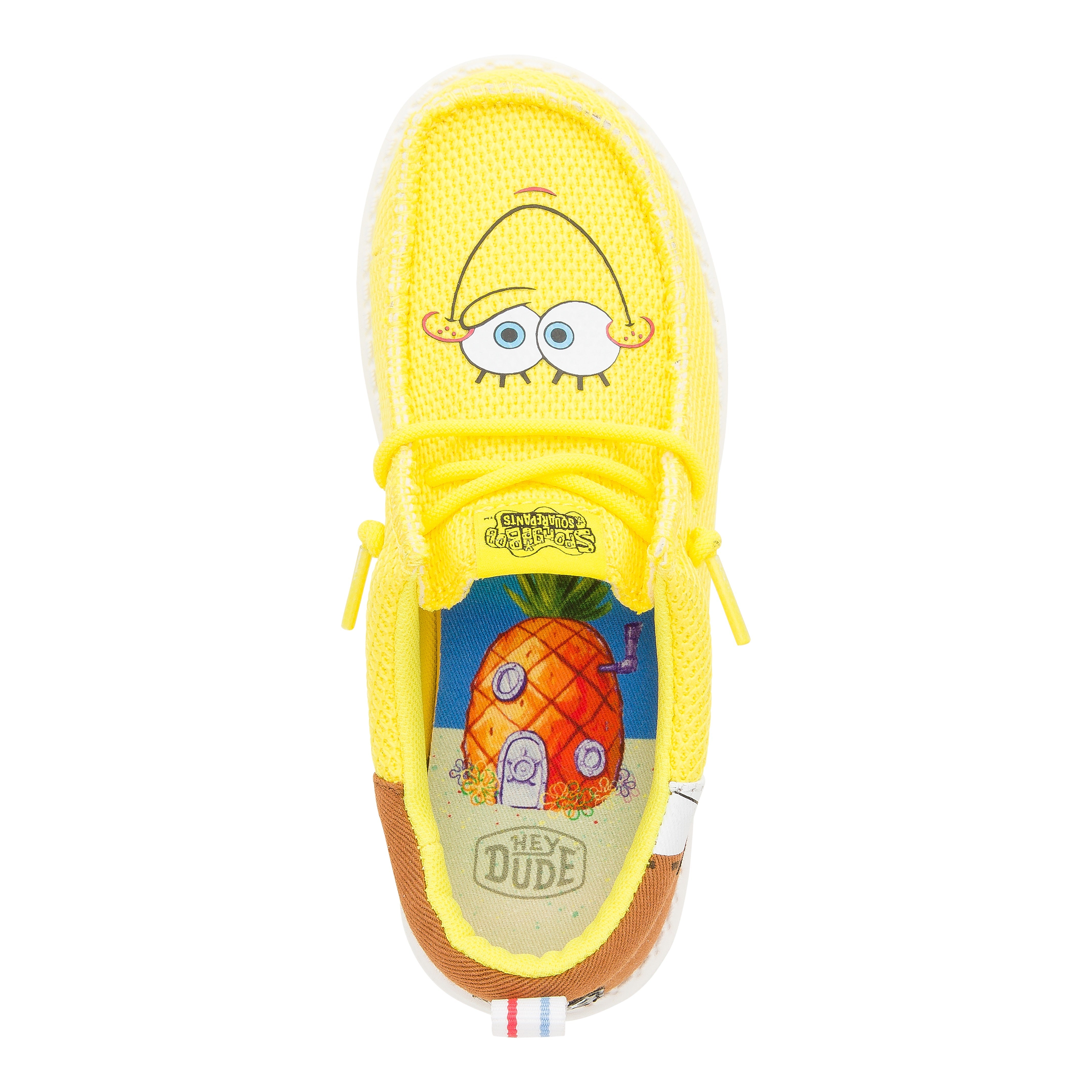 HEYDUDE shoes Wally Funk Youth SpongeBob - Brown/Yellow - view 7
