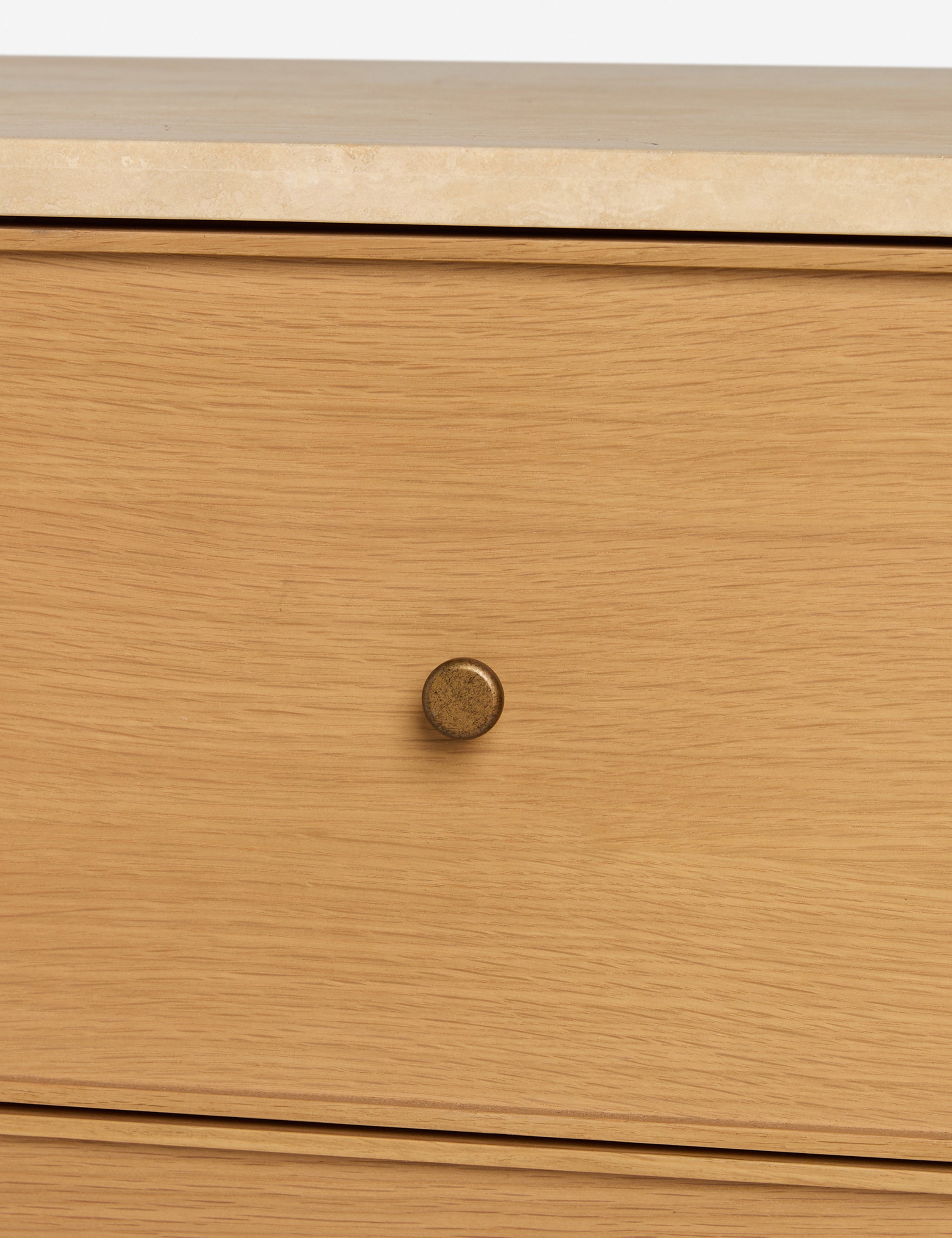 Lulu and Georgia Keshan 6-Drawer Dresser – Natural and Travertine - view 7