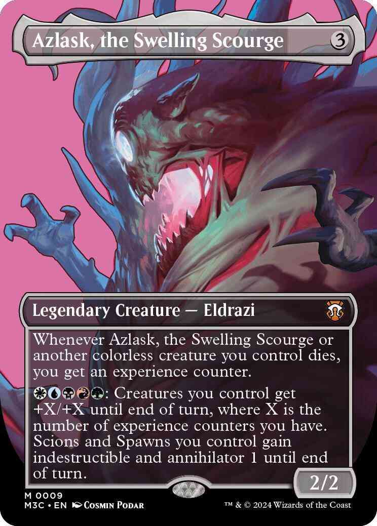 Azlask the swelling – Magic Azlask, the Swelling Scourge [9] [Borderless] [Profile] [Modern Horizons 3: Commander] [Non-Foil]