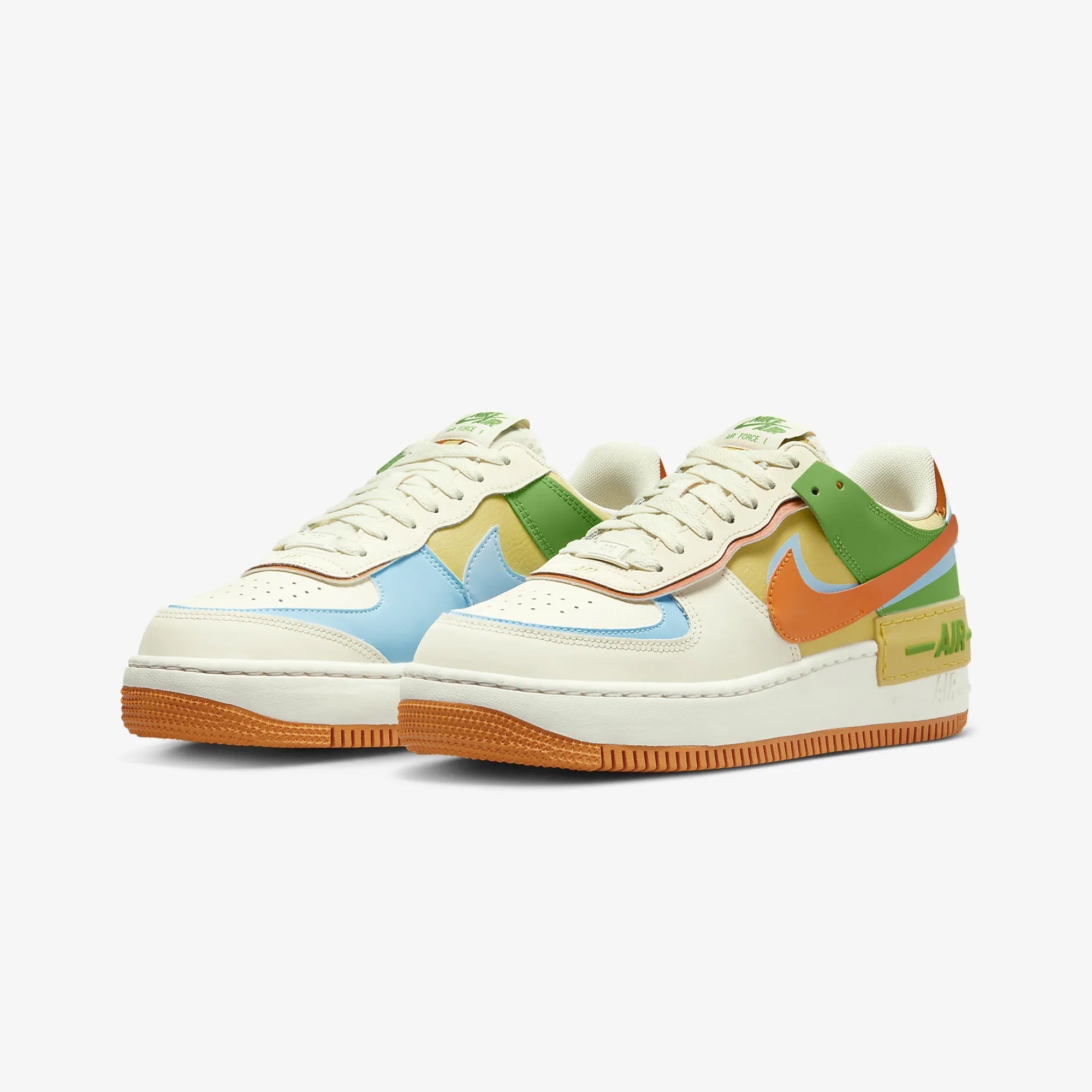 Nike | AIR FORCE 1 SHADOW { COCONUT MILK/MONARCH-AQUARIUS BLUE